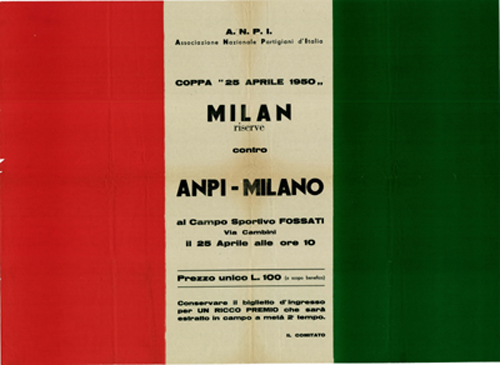 Milan-ANPI 25 aprile 1950