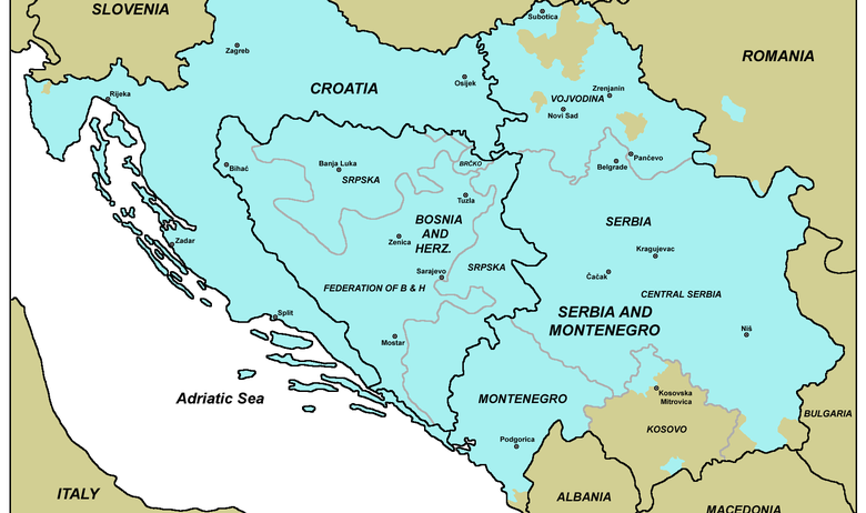 Area in cui e' maggioritario l'uso della lingua serbocroata