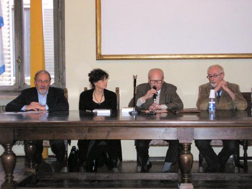 Da sinistra: Buvoli, Kersevan, Del Boca, Corrado Borsa (ANCR)